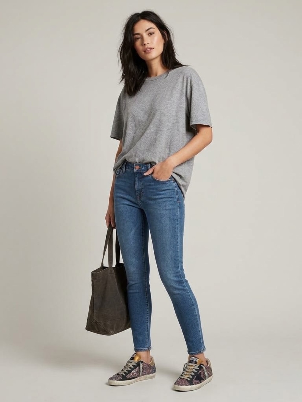 J. Crew Women's Skinny Lookout Jeans in Dark Blue Wash Size 30 Petite